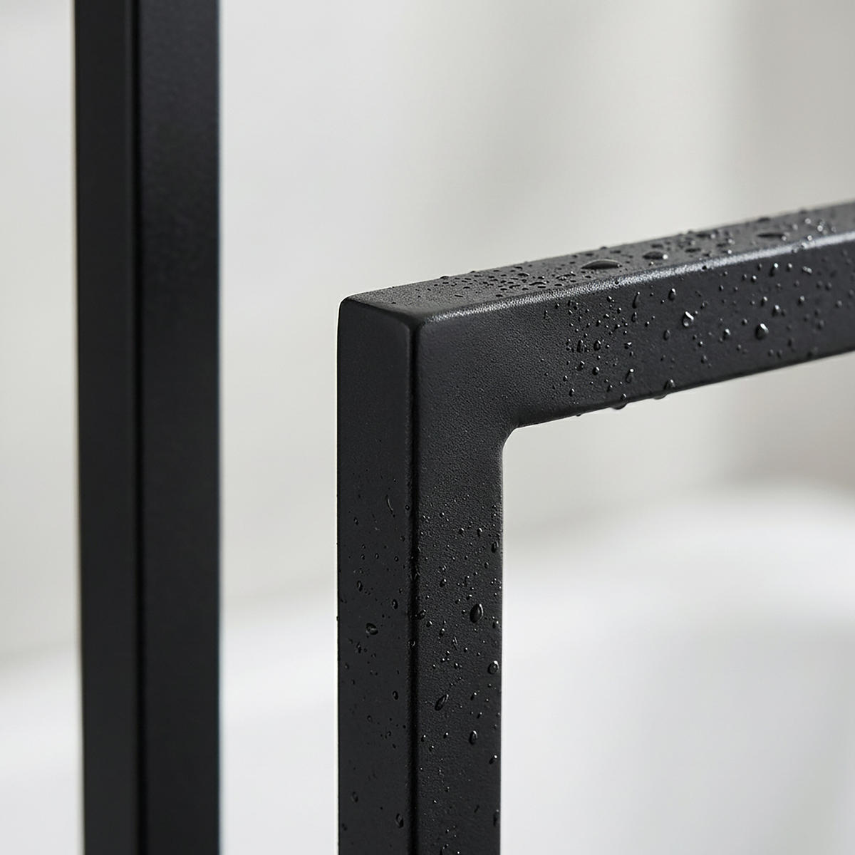 HANDTUCHSTÄNDER Schwarz 3 Stangen freistehend - Schwarz, Metall (46/82.5/21cm) - Relaxdays
