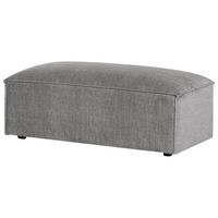 OTTOMANE Stoff Grau Hellnar - Grau, Textil (52/39/102cm) - Beliani
