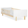 KINDERBETT Weiß 90/200 Lattenrost Rausfallschutz - Weiß, Holz (100/67/208cm) - Homestyle4u