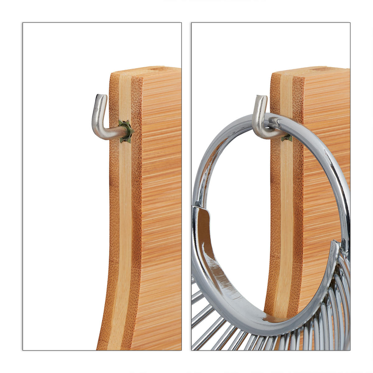 OBST-HÄNGEMATTE - Multicolor, Holz/Metall (18.5cm) - Relaxdays