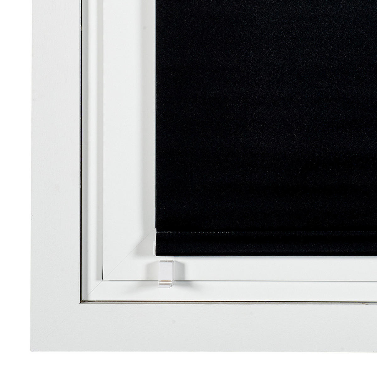 VERDUNKELUNGSROLLO Schwarz, 45 cm x 180 cm 120 cm x 180 cm - Schwarz, Kunststoff (120/180cm) - STORESDECO