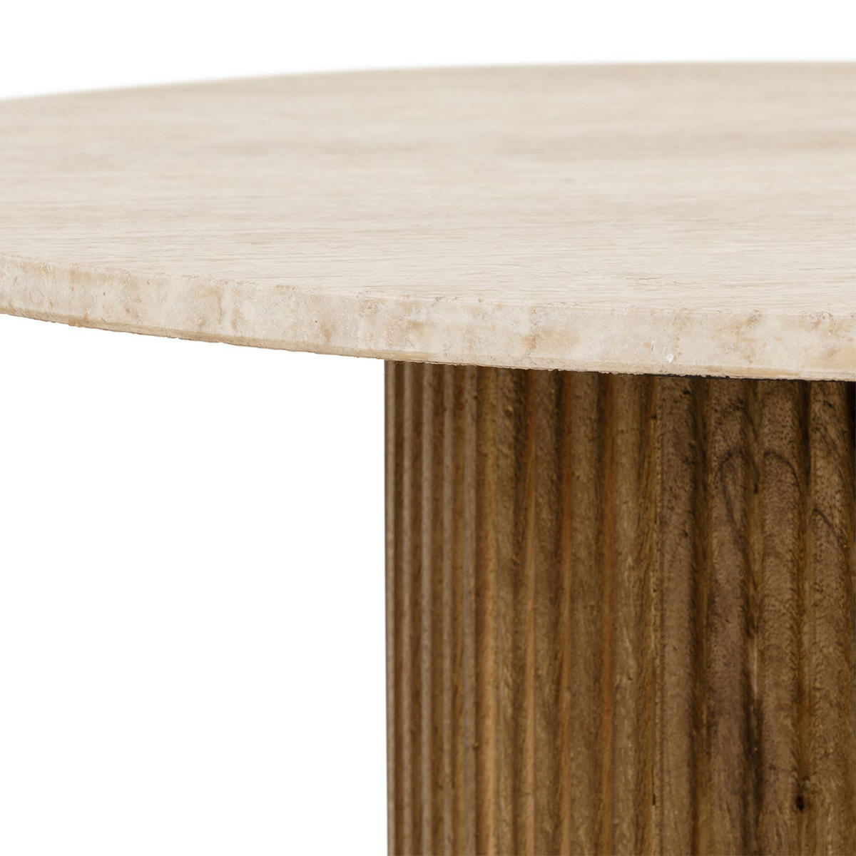 COUCHTISCH MANDI braun/beige - Beige/Braun, Naturmaterialien/Holz (60/60/42cm) - IDIMEX