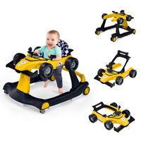 LAUFLERNWAGEN Klappbar Gelb - Gelb, Kunststoff (64/56/76cm) - COSTWAY