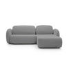 ECKSOFA OLIO L-Form Schlaffunktion mit Bettkasten, lose Rückenkissen, freistehend, RECHTS 248x174 cm Dark grey - Dunkelgrau, Holz/Textil (248/174cm) - DomoHome
