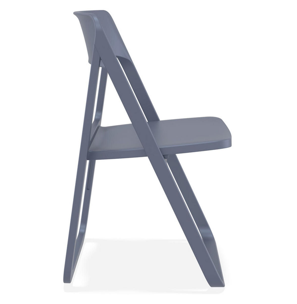 KLAPPSTUHL SLAG grau - Weiß, Kunststoff (48/45/48cm) - Légia Home