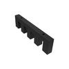 DECKENTRÄGER FÜR INNENLAUFSTANGEN 14x35 mm, Smartline 4-läufig, Schwarz - Schwarz, Metall (12.5/3.4/1.2cm) - INTERDECO