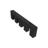 DECKENTRÄGER FÜR INNENLAUFSTANGEN 14x35 mm, Smartline 4-läufig, Schwarz - Schwarz, Metall (12.5/3.4/1.2cm) - INTERDECO