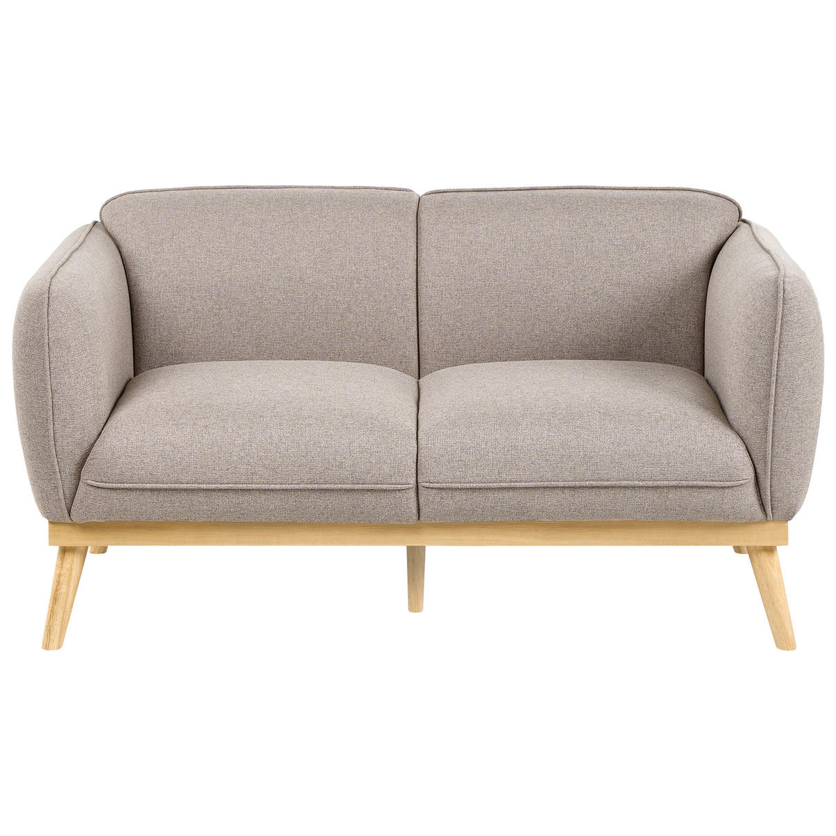 SADA POHOVEK 5-místná Látka Světle hnědá Ljung - hnědá/světle hnědá, textil (210/82/82cm) - Beliani