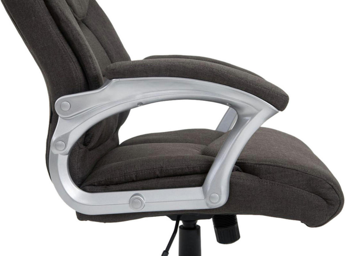 BÜROSTUHL Texum 2, Stoff Dunkelgrau - Dunkelgrau, Kunststoff/Textil (65/119/73cm) - TPFLiving