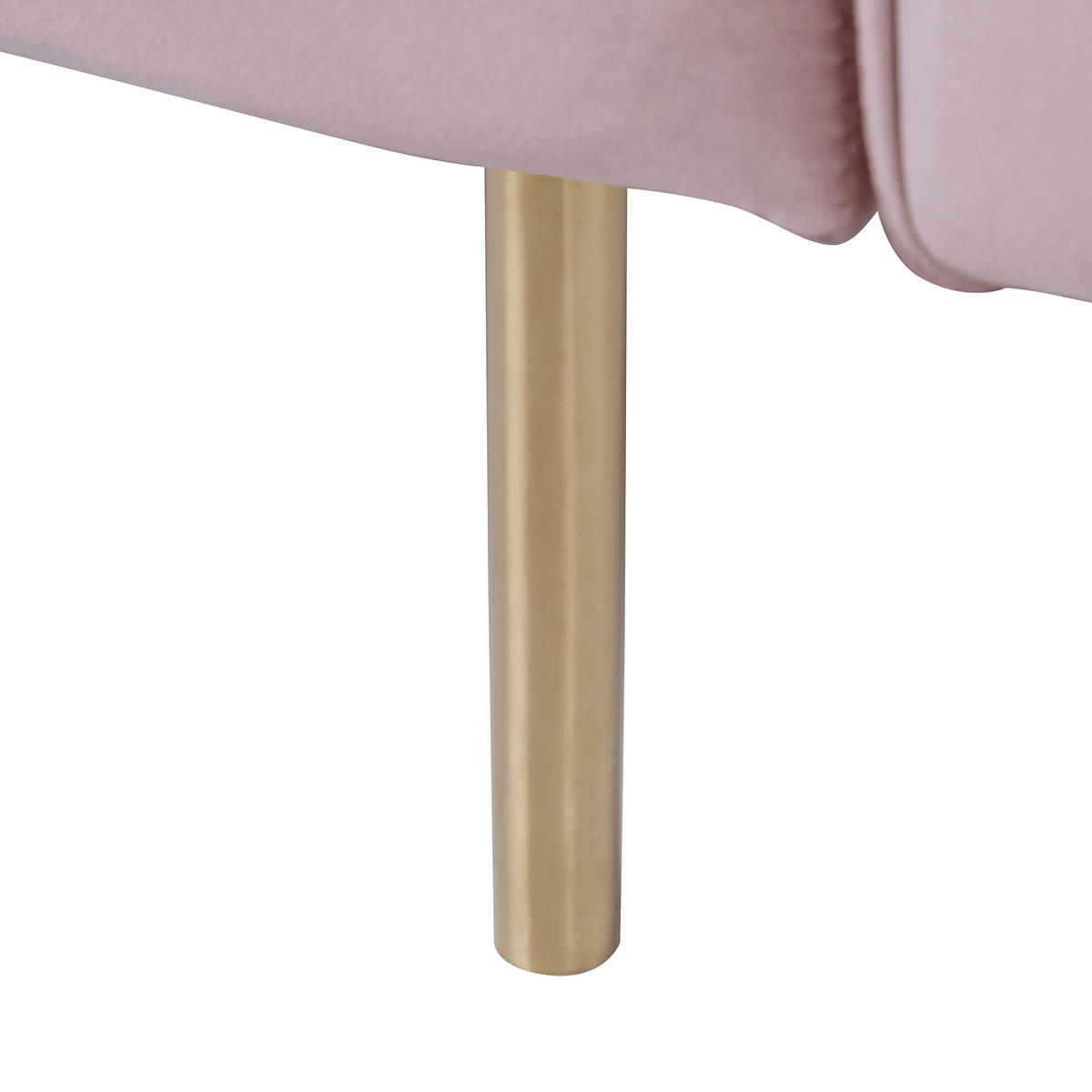 3-SITZER-SCHLAFSOFA Samtstoff Rosa Visnes - Pink, Textil (218/80/81cm) - Beliani