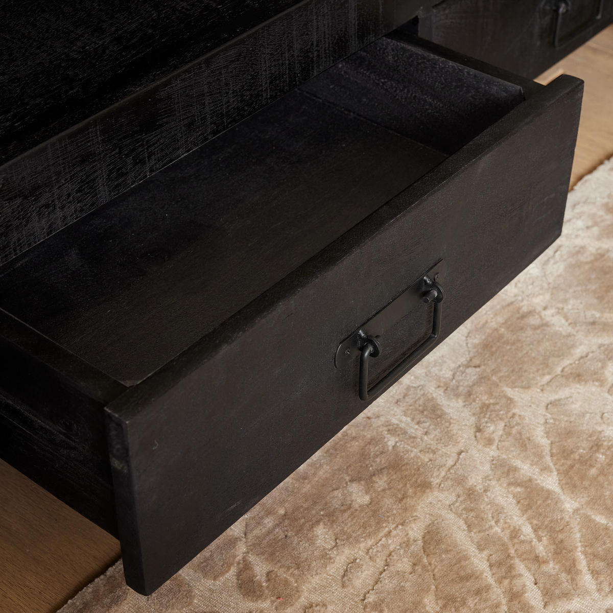 TV-MÖBEL Boaz Schwarz 45/150/60 cm - Schwarz, Holz (150/60/45cm) - Starfurn