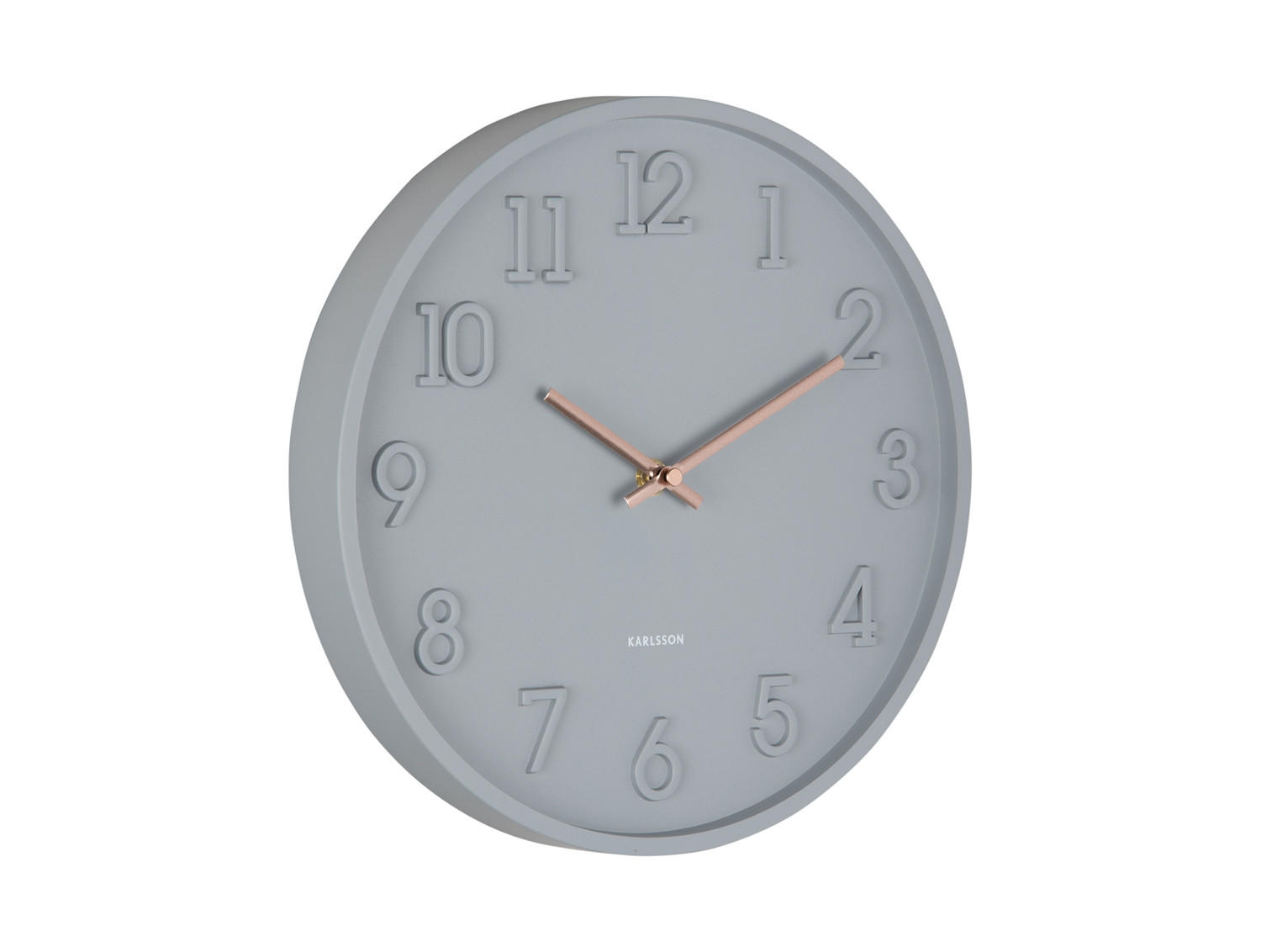 Karlsson Wanduhr Grau 30x30x3.8 cm