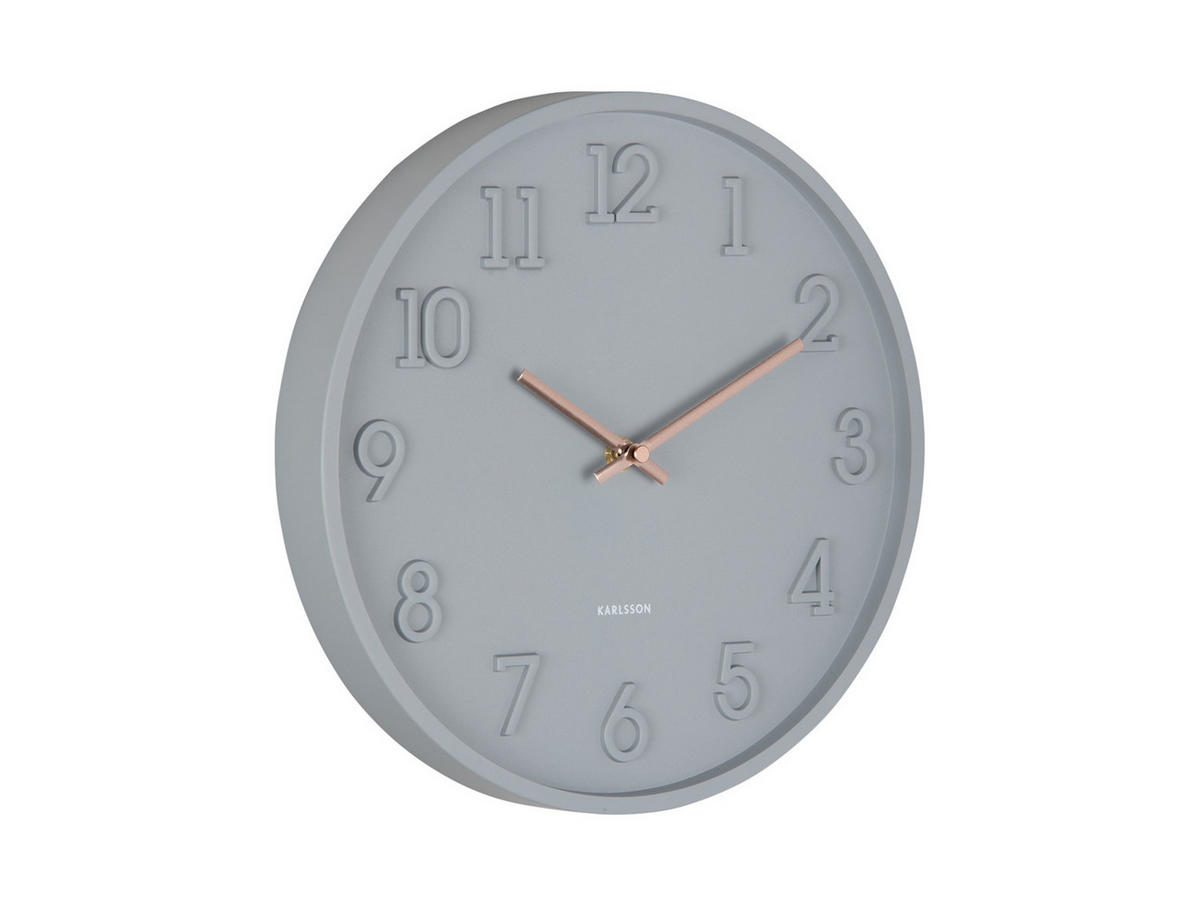 WANDUHR Calma 3.8/30/30 cm - Grau, Kunststoff (30/30/3.8cm) - Karlsson