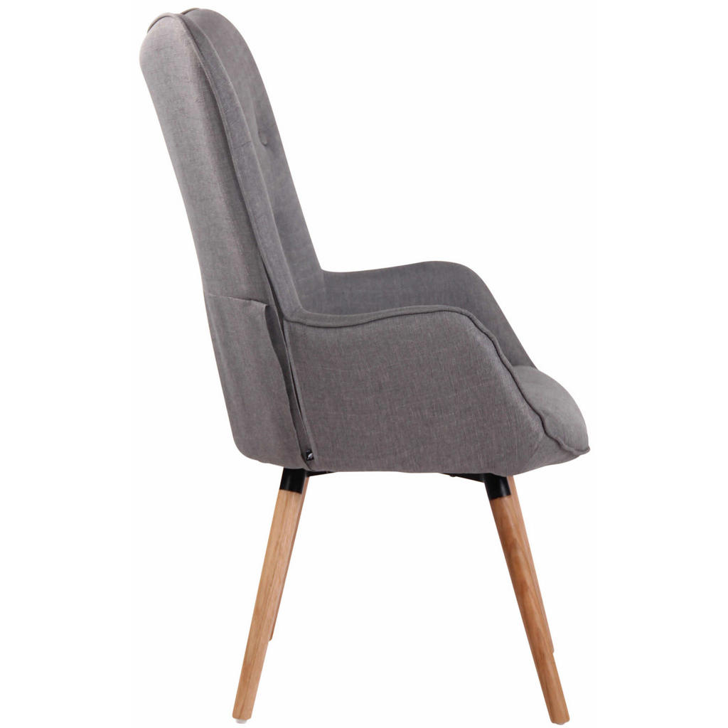Thumbnail - CLP Sessel, Grau, Textil, 69x108x73 cm, Wohnzimmer, Sessel, Polstersessel