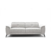 SOFA AVENA 3-Sitzer, hellgrau - Hellgrau, Holzwerkstoff/Textil (204/80/108cm) - Courtois Laville
