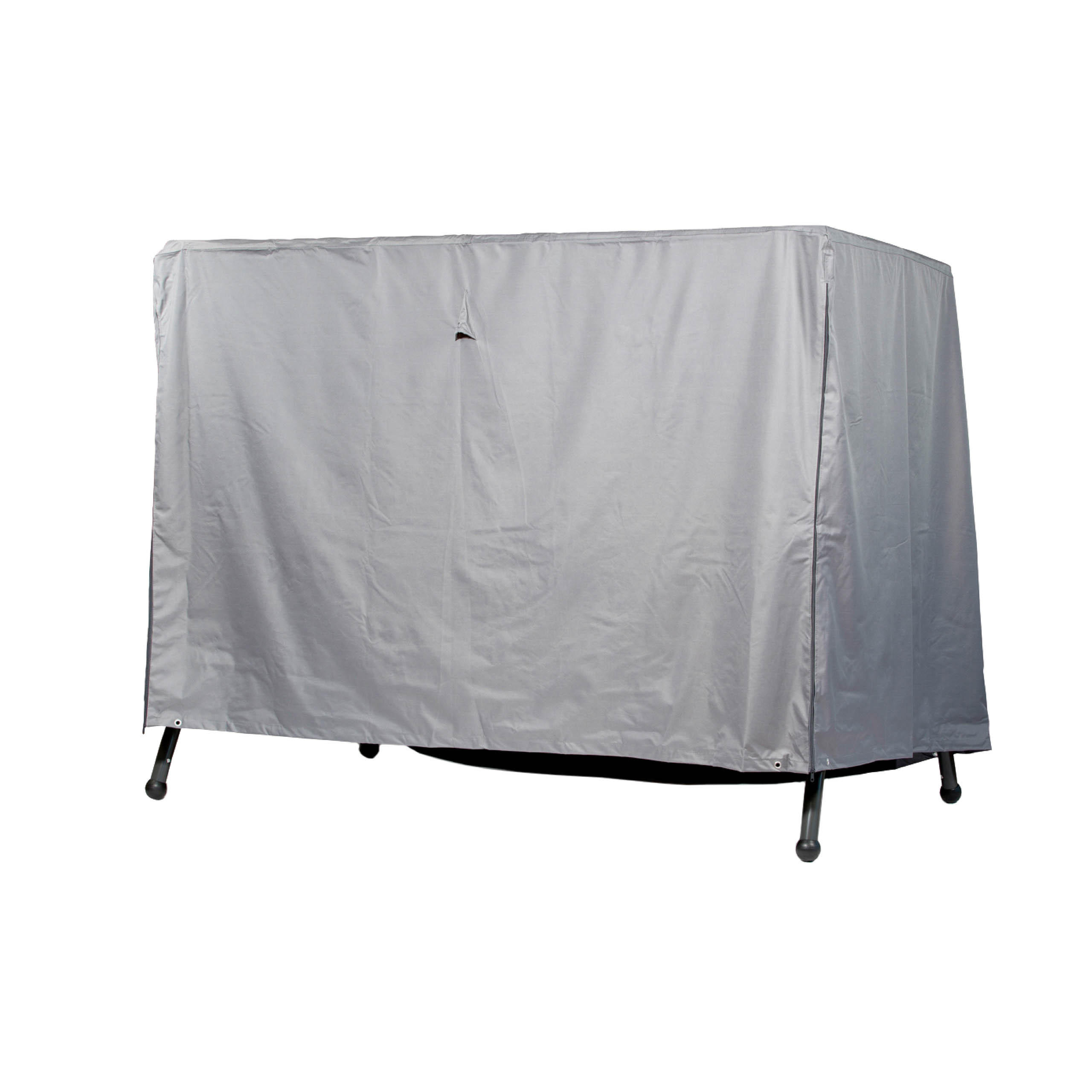 SCHUTZHÜLLE für Hollywoodschaukel / Gartenschaukel SHP-20073 - Grau, Kunststoff (250/160/145cm) - mehr Garten
