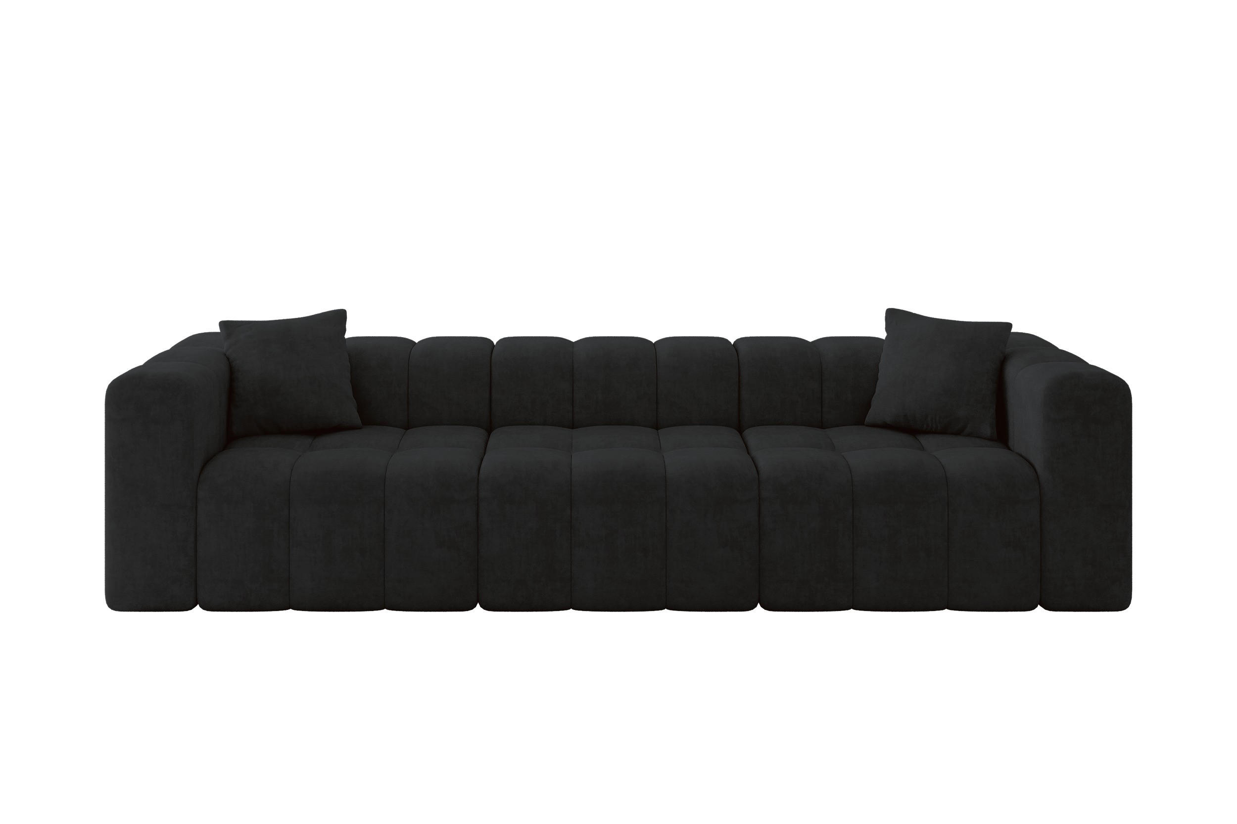 Altdecor Sofa Schwarz 315x71x90 cm