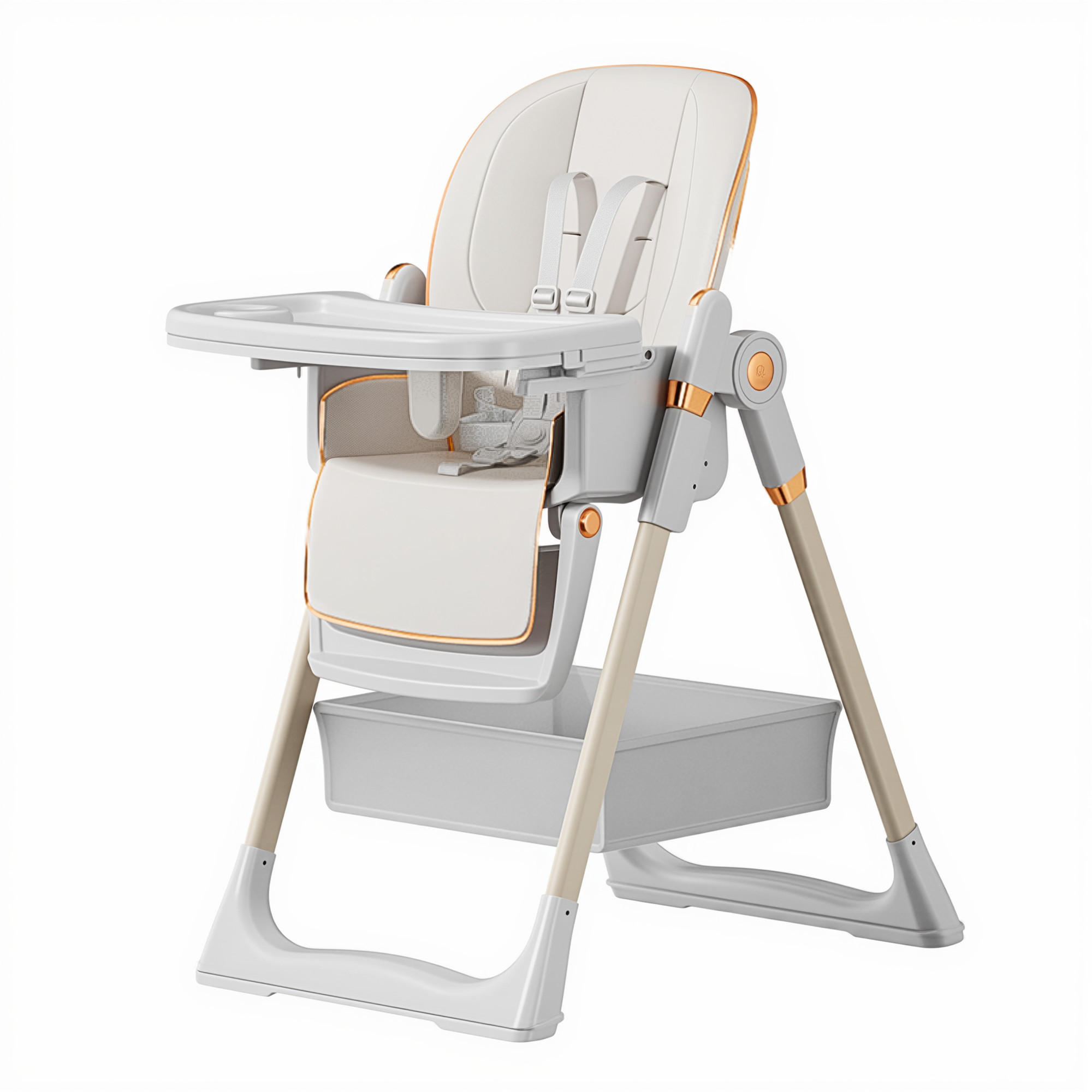 ComfortXL Hochstuhl Weiß 76x95x53 cm