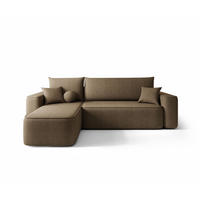 ECKSOFA mit Schlaffunktion SENNO Curio 20 Links - Braun, Textil (250/150cm) - Bedante