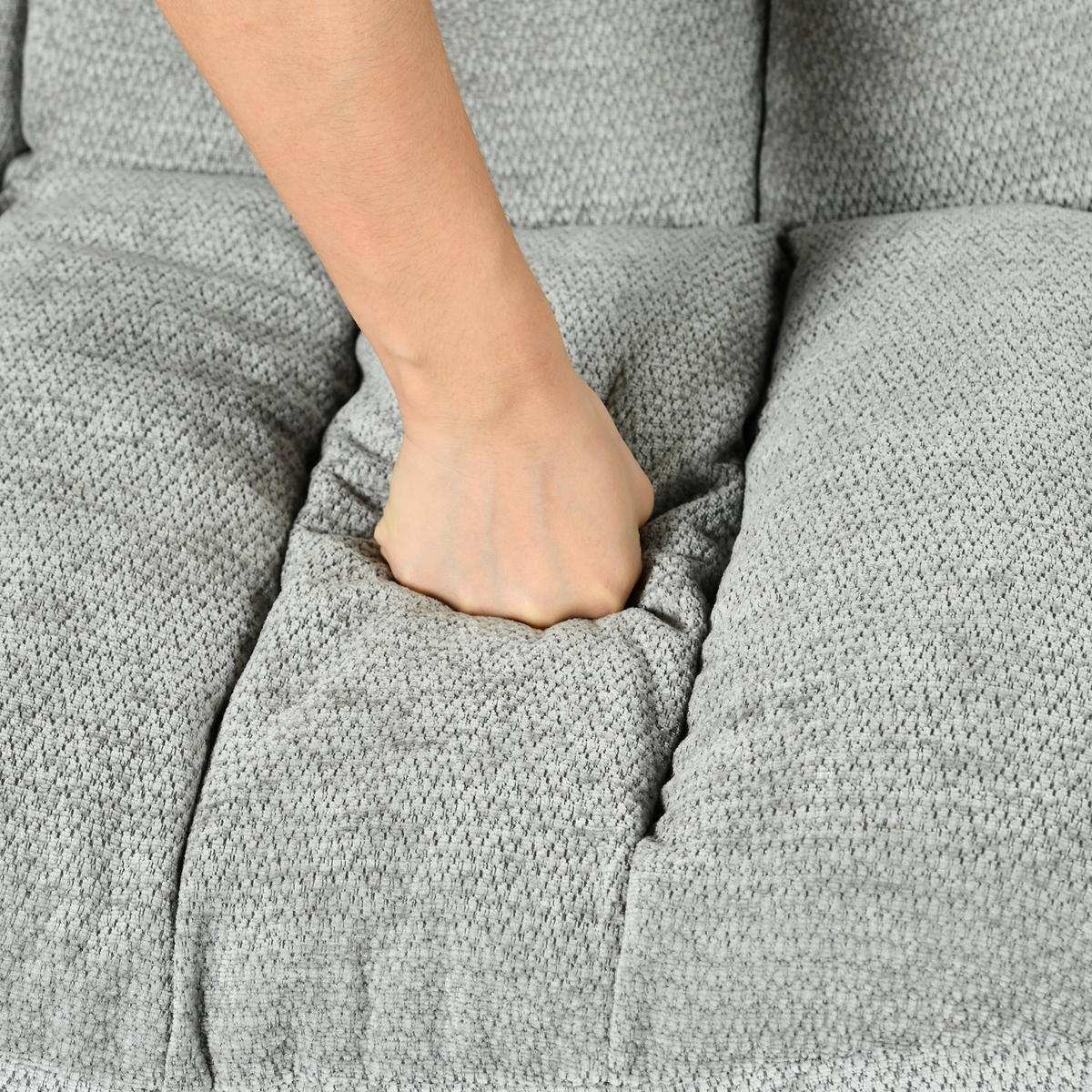 GEPOLSTERTER Drehstuhl Grau - Hellgrau, Textil (63.5/85/73.5cm) - Meubles Cosy