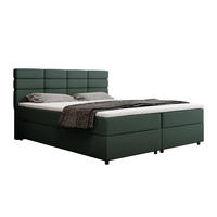 BOXBETT Reve 180 x 200 cm mit Bettkasten und Lattenrost ohne matratze - dunkelgrün - Dunkelblau, Holz (180/200cm) - Homesy