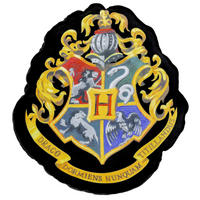 KINDERKISSEN Harry Potter Hogwarts Wappen Schwarz 37 x 32 x 5 cm - Multicolor, Textil (37/32cm) - United Labels