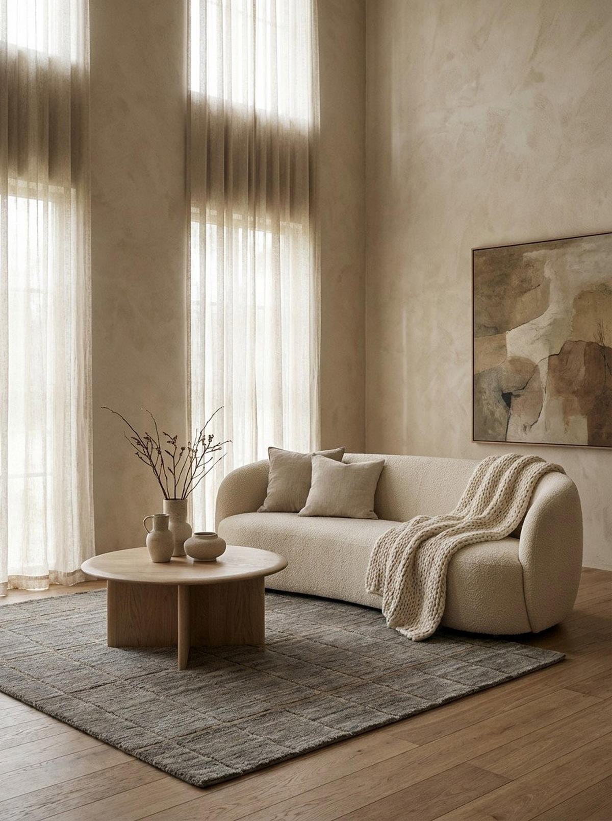 TEPPICH Gabbeh Grau 185/162 cm Schurwolle - Grau, Textil (162/185cm) - Looma
