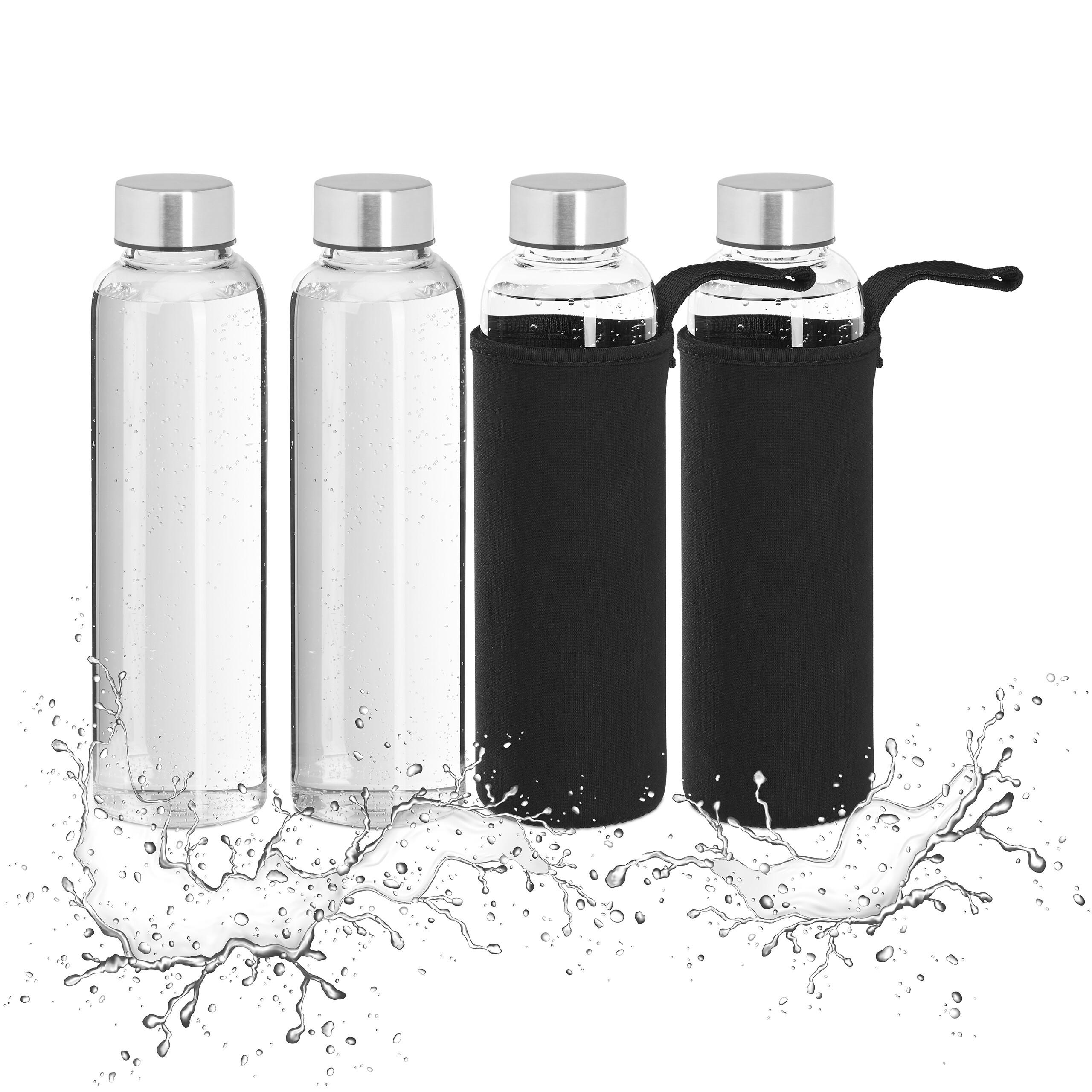 Relaxdays LÁHEV Transparentní 4-ks-set 500 ml
