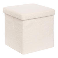 POUF Jaiko 38/38/38 cm - Weiß, Holzwerkstoff (38/38/38cm) - Atmosphera Createur d´interieur