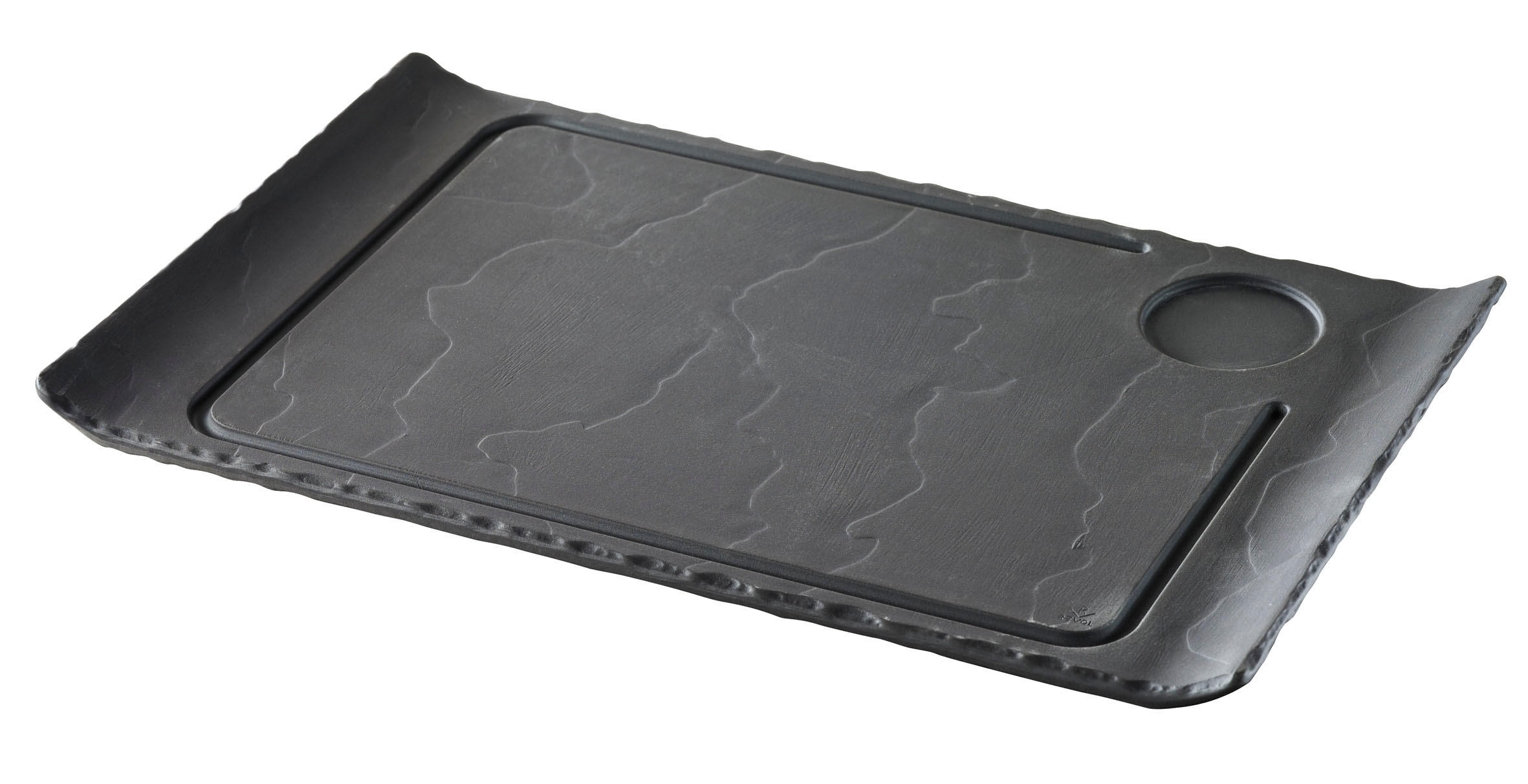 Revol Porcelaine France Steakteller Schiefer 24x2x39.5 cm