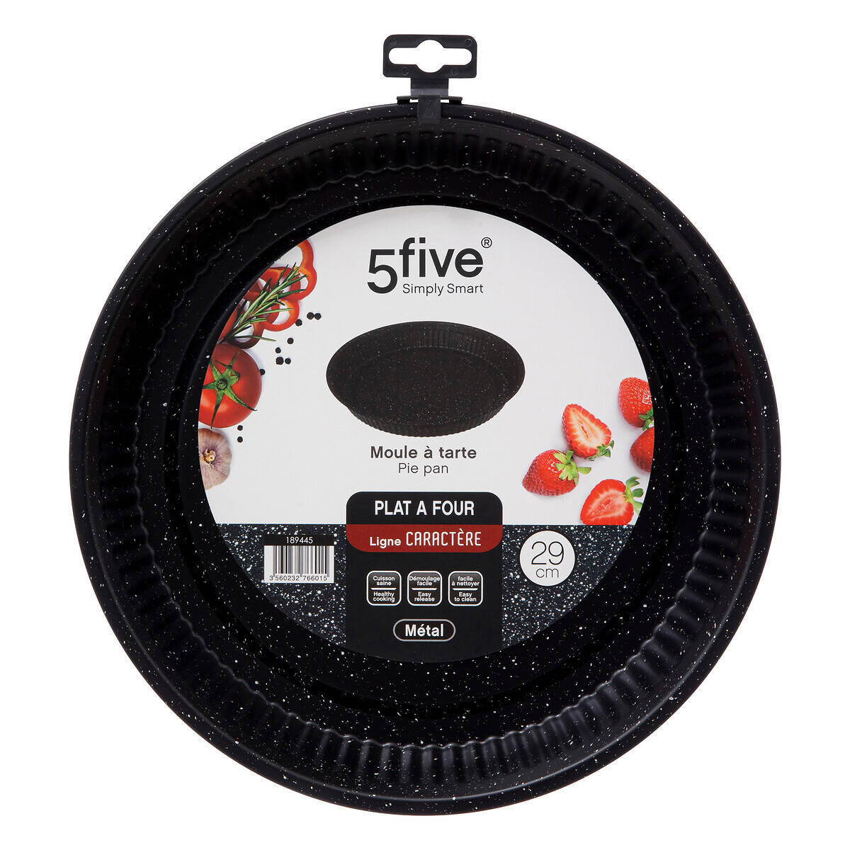 TARTEFORM Ø 29,3 cm - Schwarz, Metall (29.2/3.8/29.2cm)