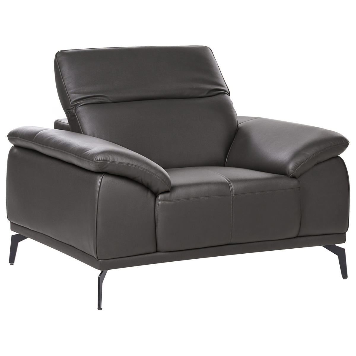 SESSEL Stoff Schwarz Vejen - Schwarz, Textil (112/91/92cm) - Beliani