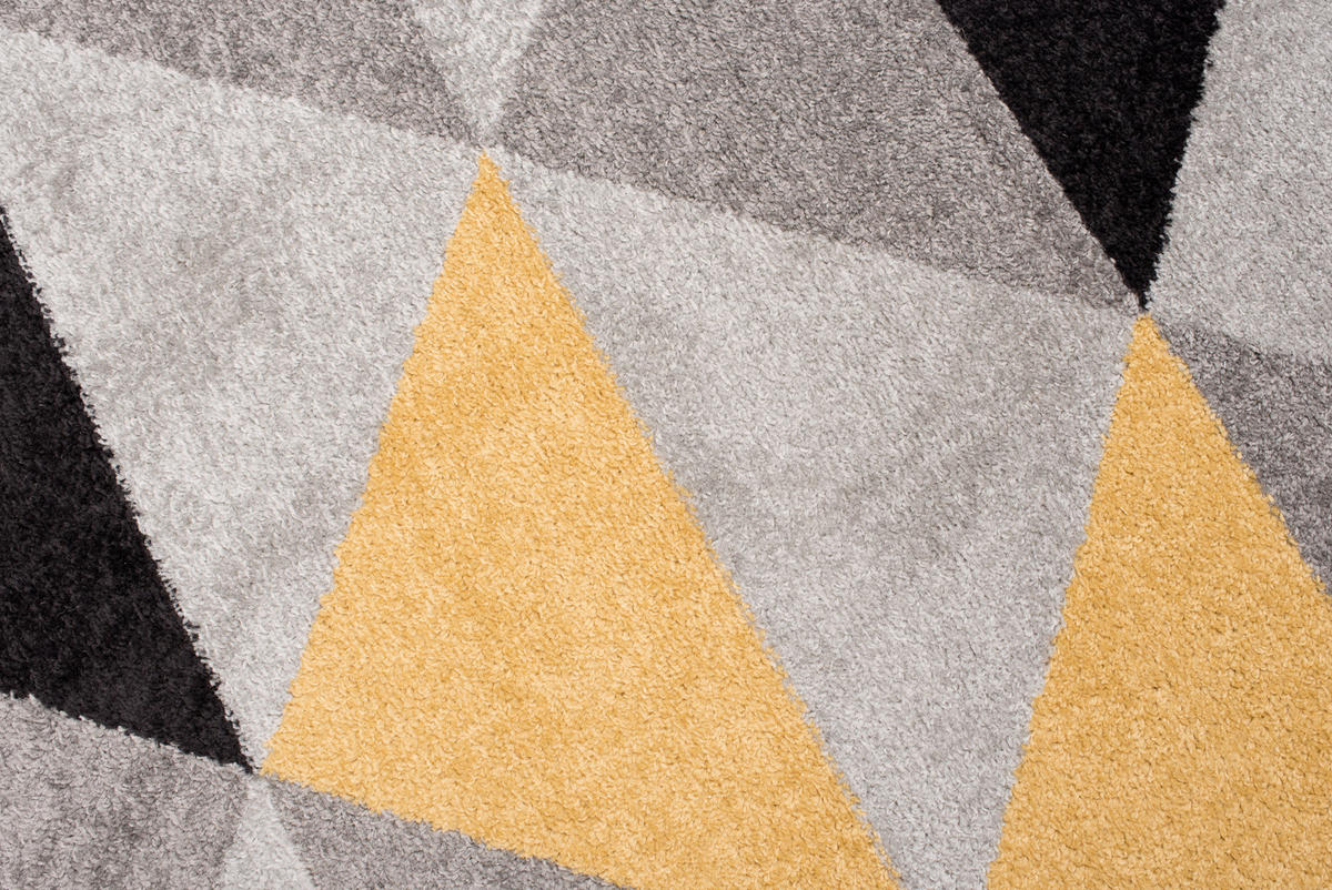 TEPPICH LAZUR Gelb 300/400 cm - Multicolor/Schwarz, Kunststoff (300/400cm) - Tapiso