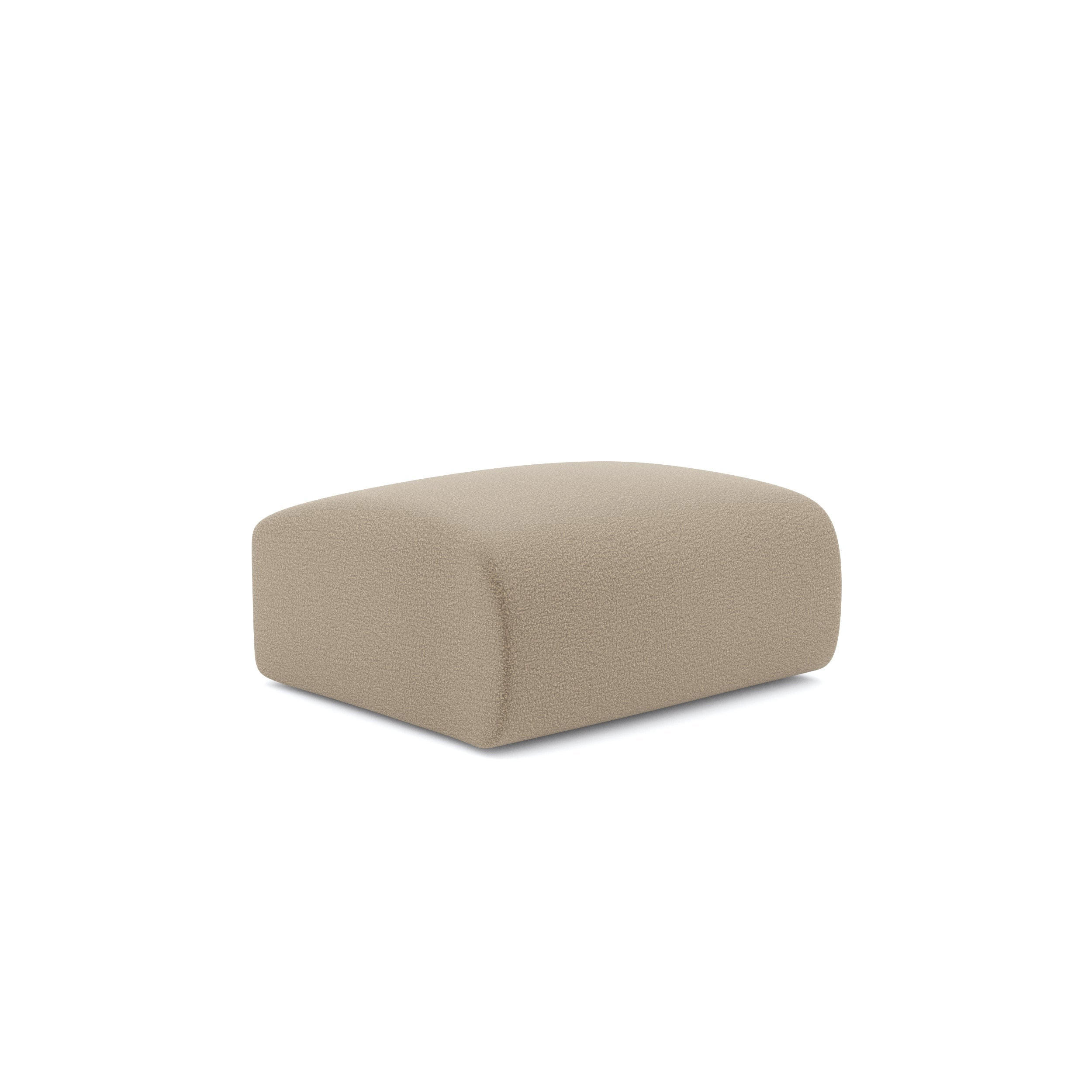 SITZKISSEN Bouclé-Stoff Taupe 75cm - Taupe, Textil (75/45/75cm) - Sia Home
