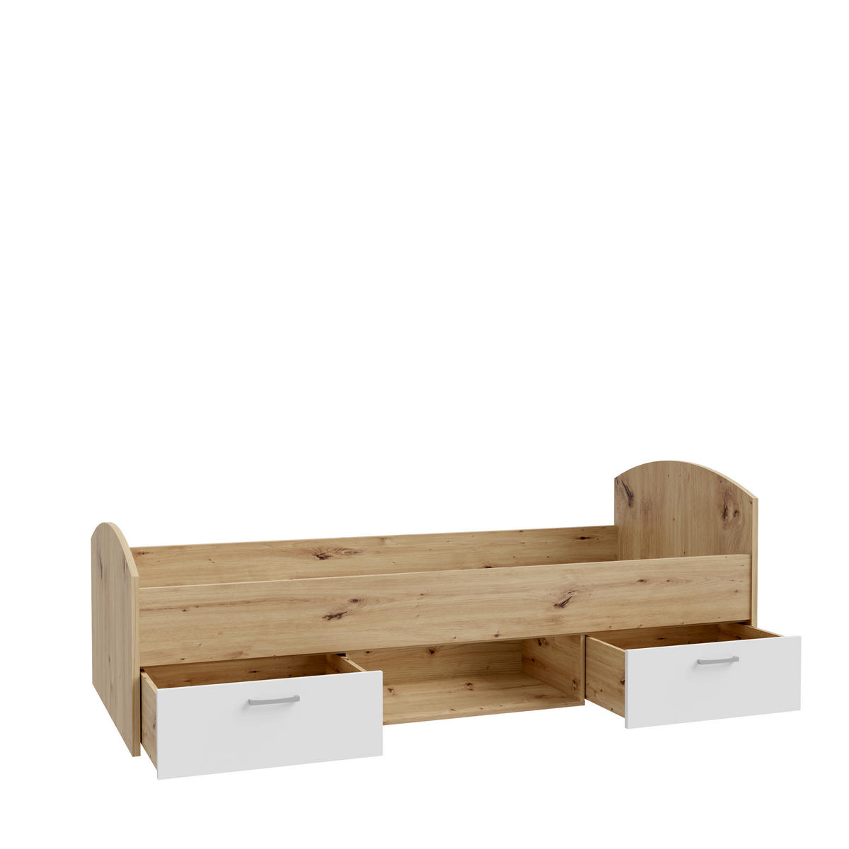 JUGENDZIMMER Culgoa in Weiß und Artisan Eiche 6 teilig - Weiß/Braun, Holzwerkstoff (80/200/120cm)