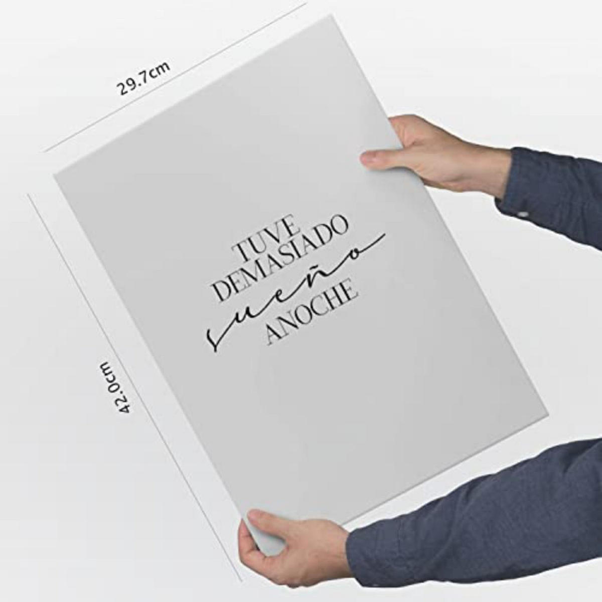 POSTER Set mit 4 Nacht TypografieStil A3 Rahmenlos - Klar, Papier (29.7/3cm) - Nacnic