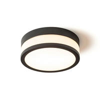 DECKENLEUCHTE CIRA LED 23 Opalglas 12 W IP44 - Schwarz, Glas (23.5/23.5/8cm) - Rendl