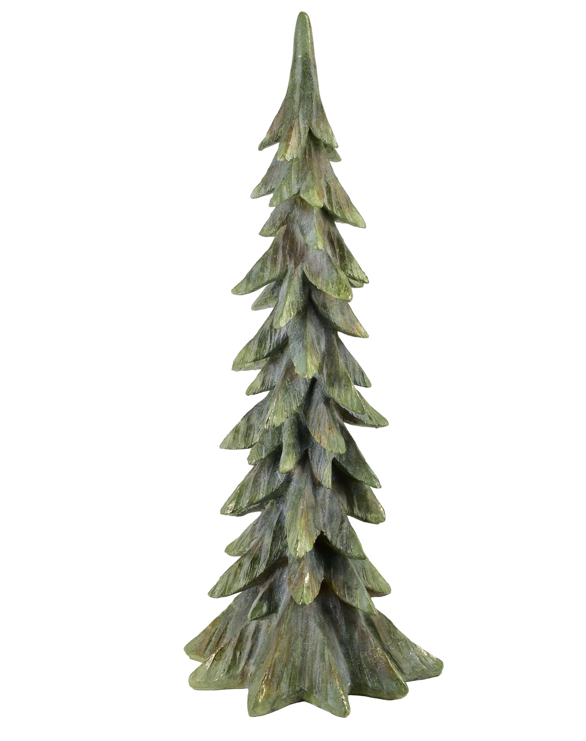 DEKORATIONSFIGUR Santa Lila Grün Polyresin - Grün, Kunststoff (24/62.5/26cm) - Mondex