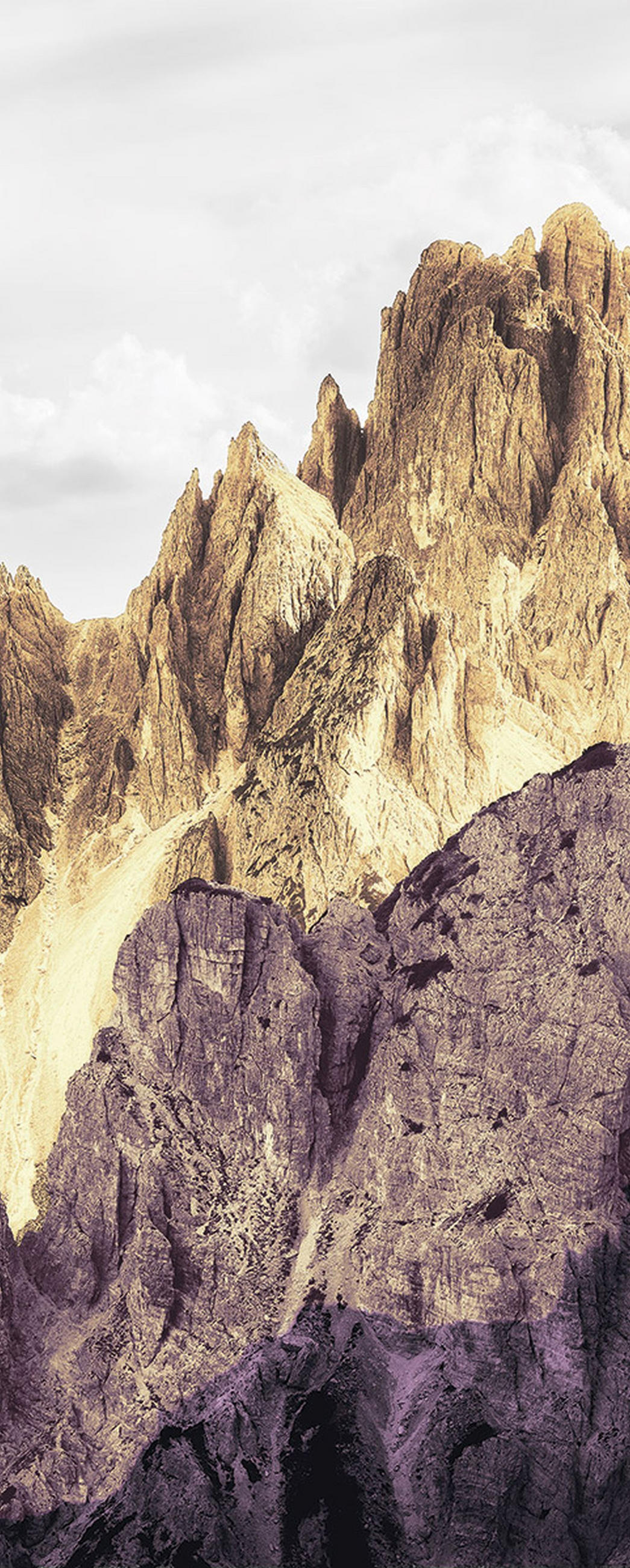 FOTOTAPETE Berge 100 x 250 cm - Beige, Papier (100/250cm) - Sanders & Sanders