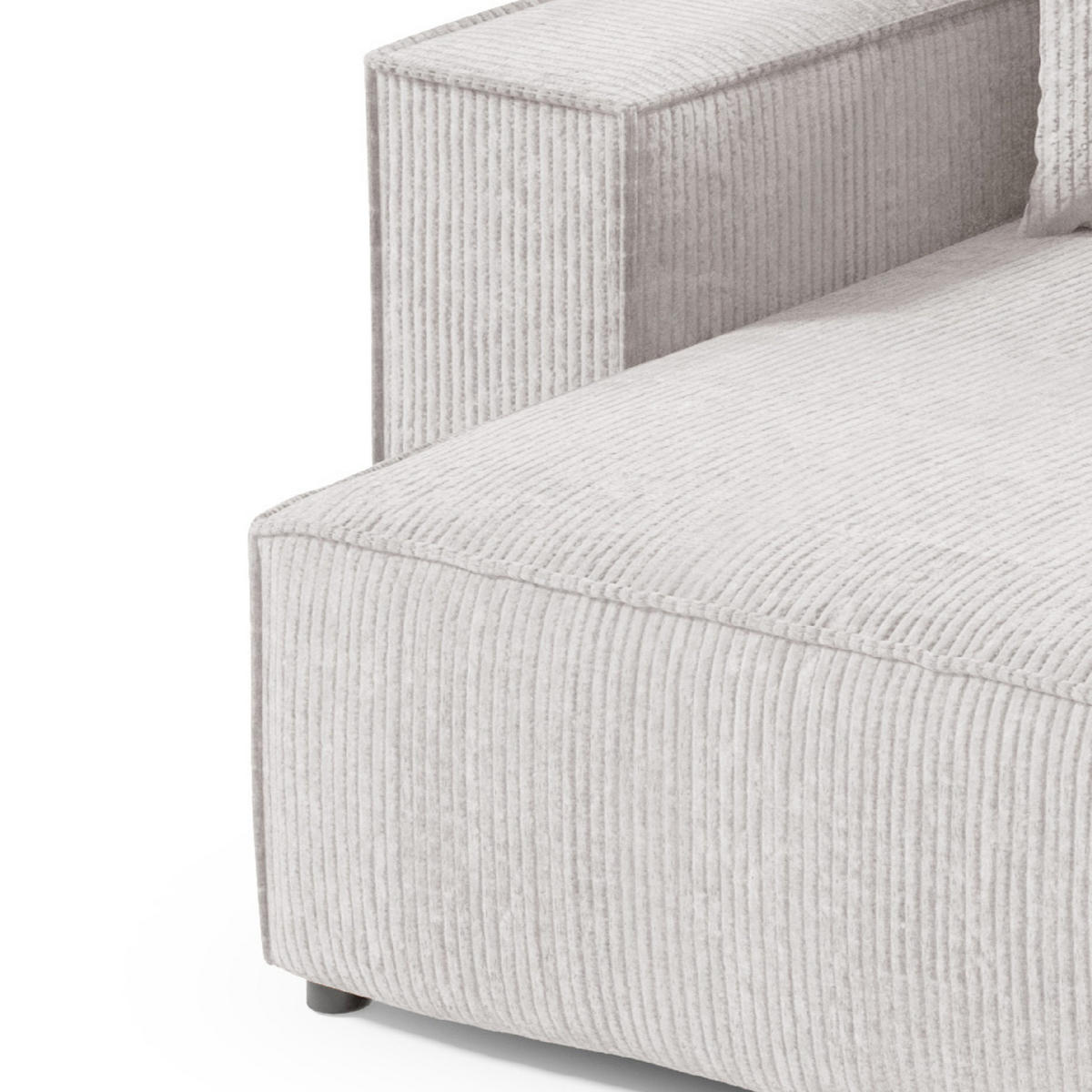 ECKSOFA Schlaffunktion Sekwana mini Creme - Creme, Textil (148/257cm) - Fedve