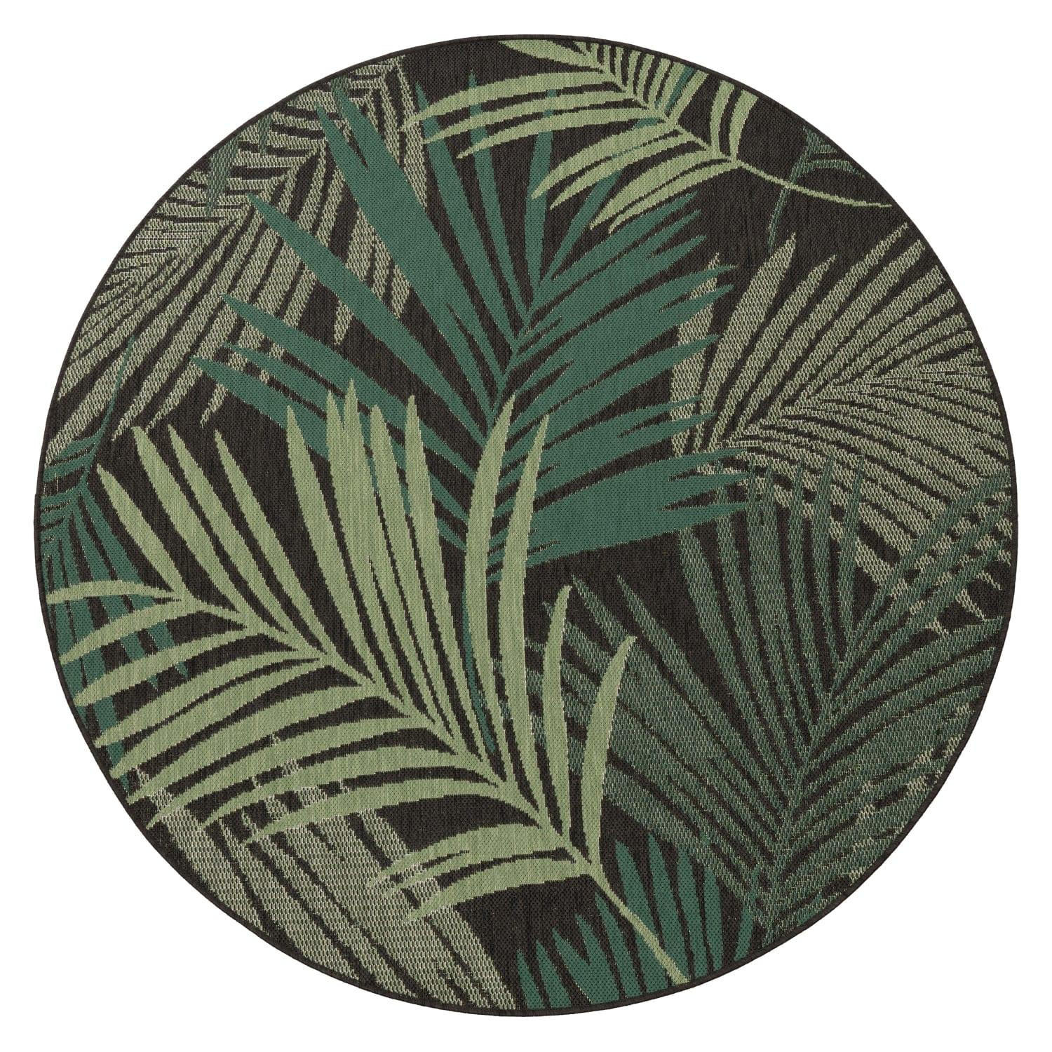 OUTDOORTEPPICH 160/160 cm Ostende 534 - Schwarz, Kunststoff (160/160cm) - Paco Home