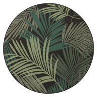 OUTDOOR-TEPPICH OSTENDE 534 SCHWARZ 160D - Schwarz, Kunststoff (160/160cm) - Paco Home