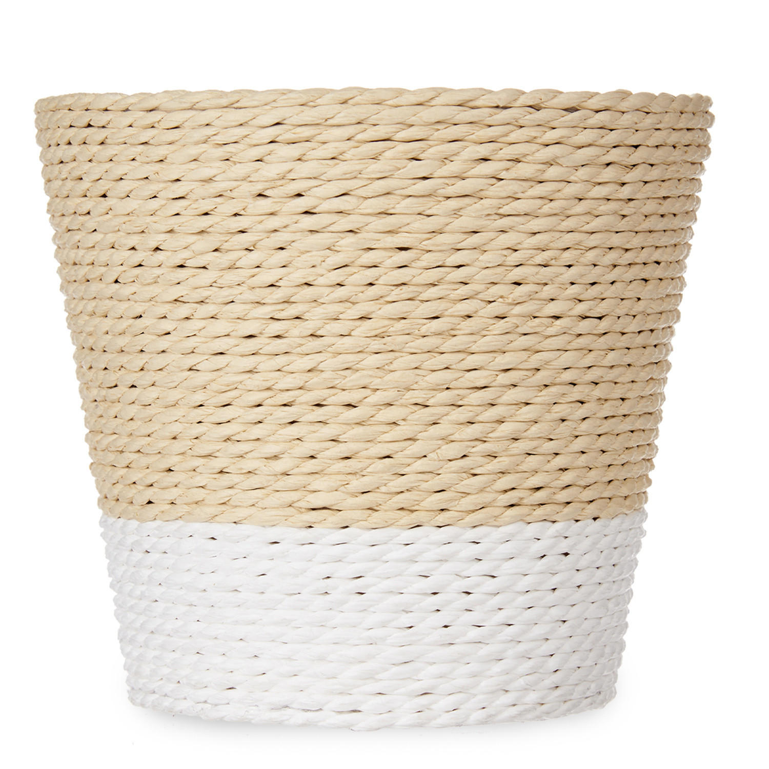 ÜBERTOPF Geflochten Ø 12,5 cm - Beige, Kunststoff (12.5/14cm) - Ibergarden