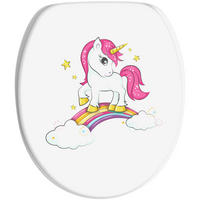 WC-SITZ mit Absenkautomatik Einhorn - Multicolor, Holzwerkstoff (38/6/47cm) - Sanilo