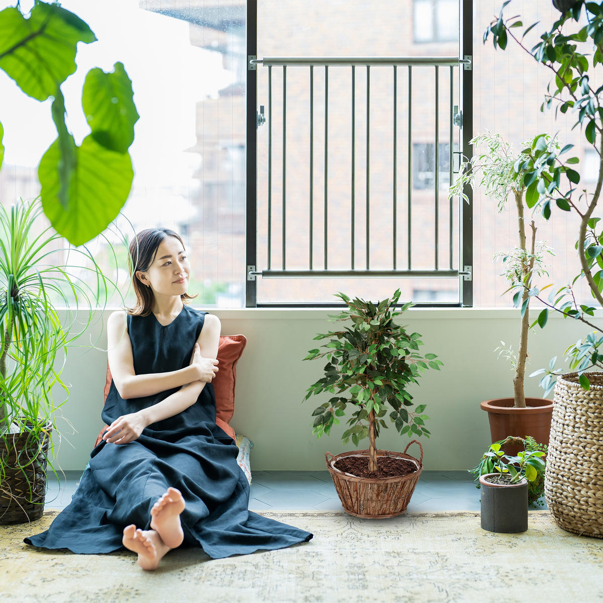 3XBLUMENTOPF - Braun, Holz/Kunststoff (29/19.5/28.5cm) - Relaxdays