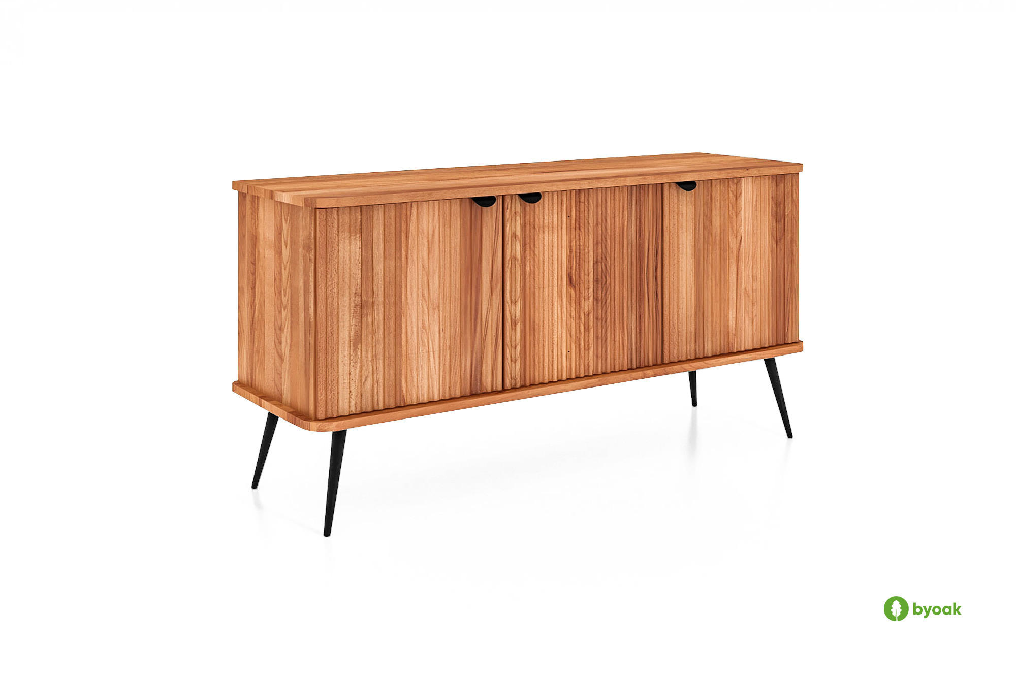 KOMMODE LINA - Kernbuche, Holz (144/72/46cm) - byoak