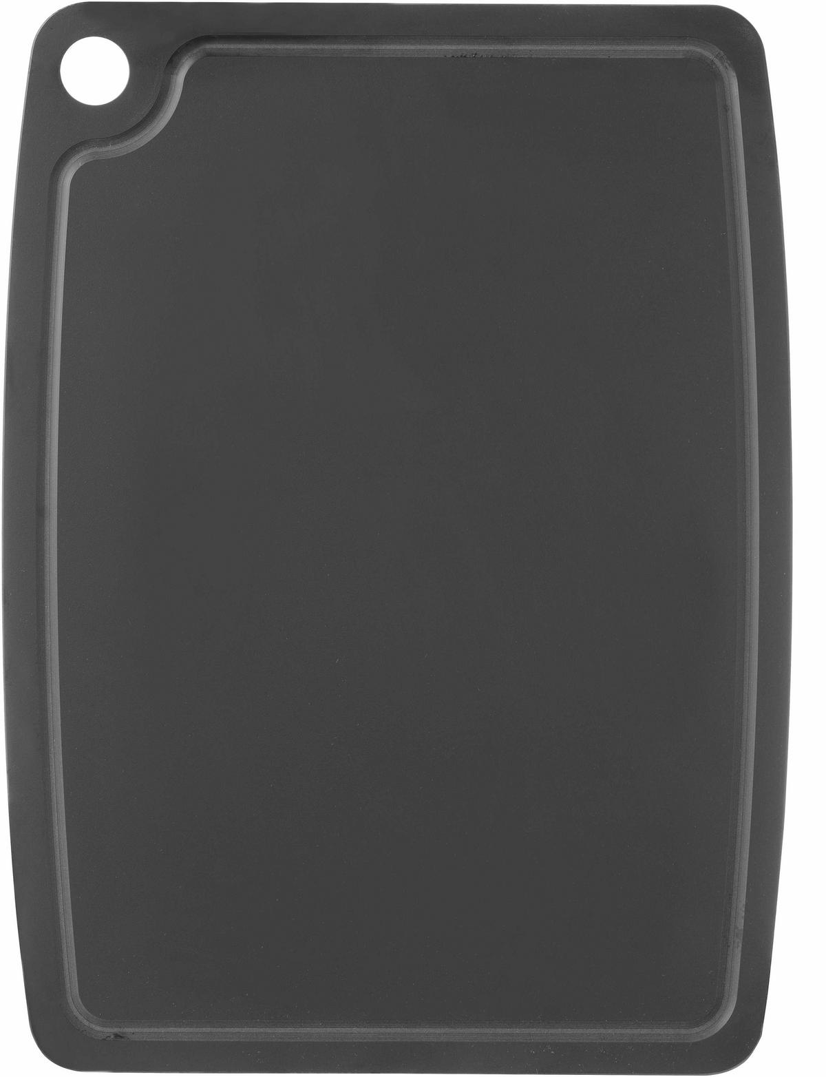 SCHNEIDEBRETT rutschfest – Spülmaschinenfest – Schwarze Holzfaser – 44 x 32,5 cm - Schwarz, Keramik (33/44cm) - Hendi