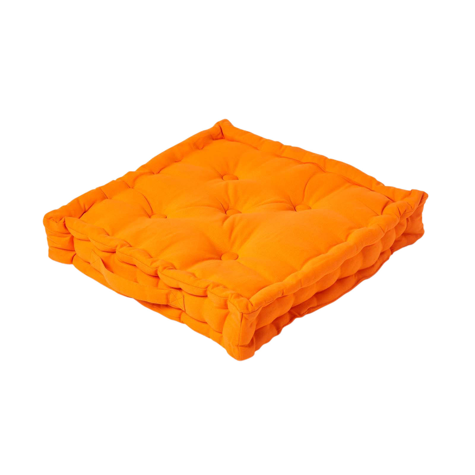 SITZKISSEN orange 50/50/10 cm – Bodenkissen unifarben - Orange, Textil (50/50/10cm) - Homescapes
