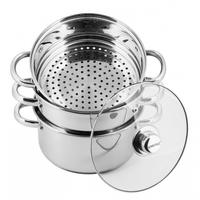 TOPF Silber 22/22/10 cm KH3328 - Silberfarben, Metall (22cm) - Kinghoff 
