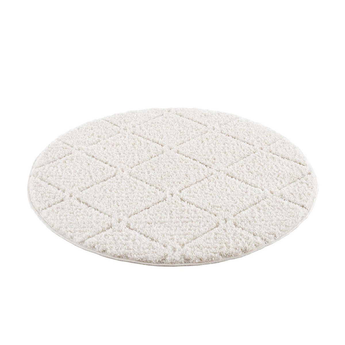 HOCHFLOR-TEPPICH Focus 2997 Creme 120 cm Rund - Creme, Textil (120/120cm) - carpet city